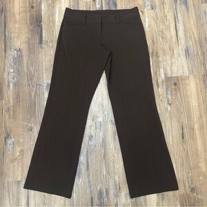 VTG Y2K 2000s Brown Pinstriped Low Rise Slacks Dress Pants Trousers